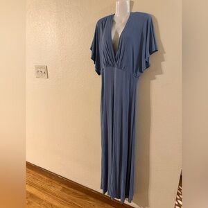 Wasabi + Mint Boutique Flowy Blue Jumpsuit